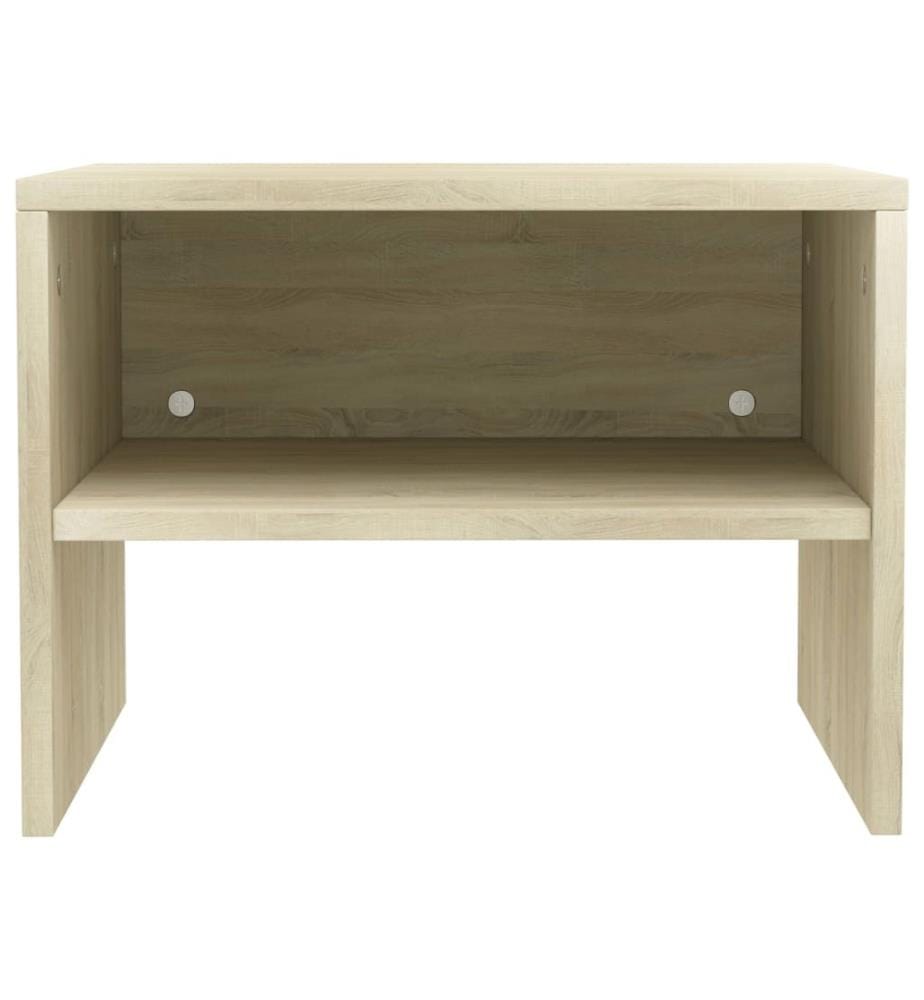 Nachttische 2 Stk. Sonoma-Eiche 40x30x30 cm Holzwerkstoff
