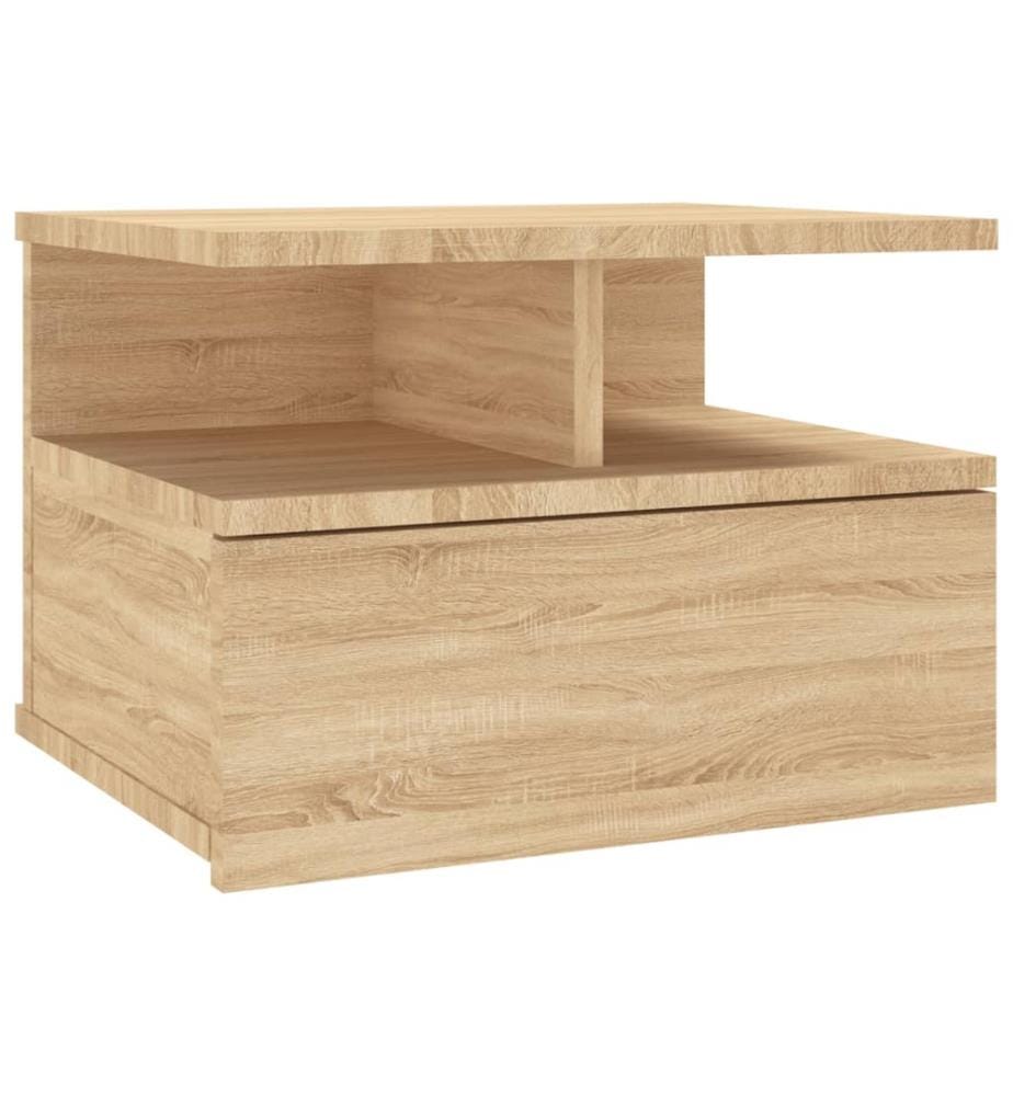 Nachttische 2Stk. Hängend Sonoma-Eiche 40x31x27cm Holzwerkstoff