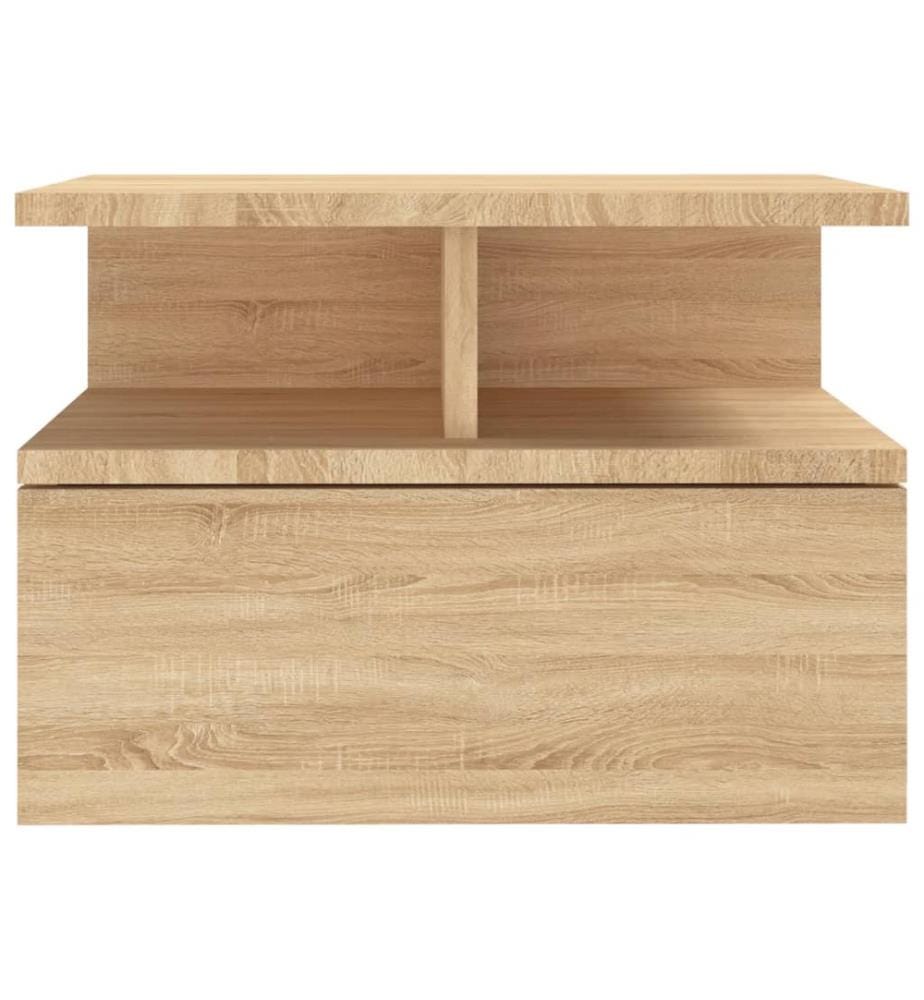 Nachttische 2Stk. Hängend Sonoma-Eiche 40x31x27cm Holzwerkstoff