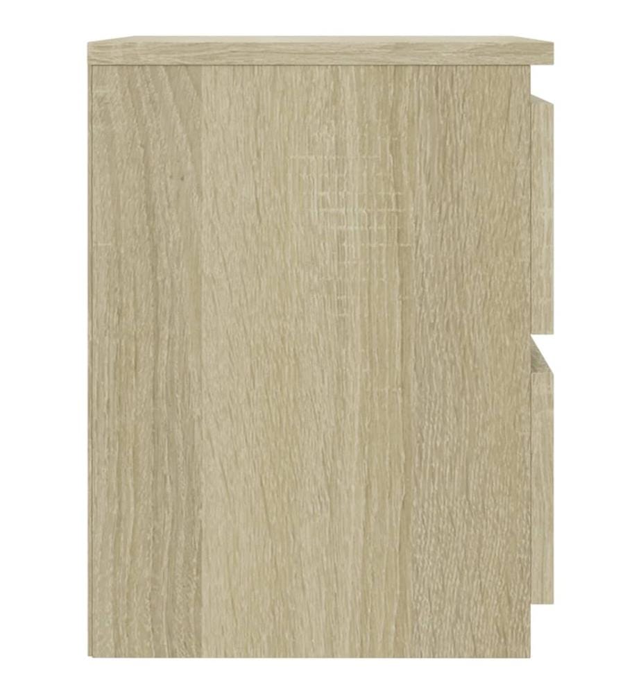 Table de chevet Chêne sonoma 30x30x40 cm Bois d'ingénierie