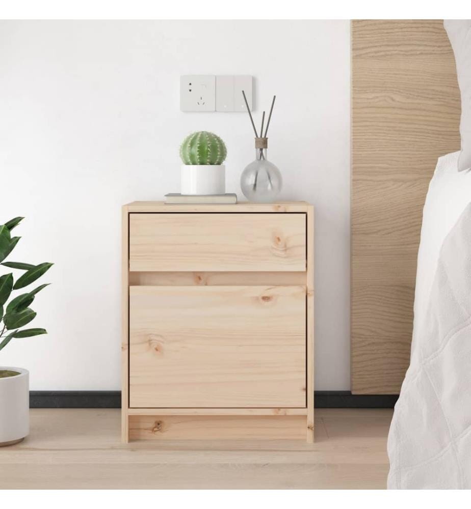Nachtschrank 40x31x50 cm Massivholz Kiefer