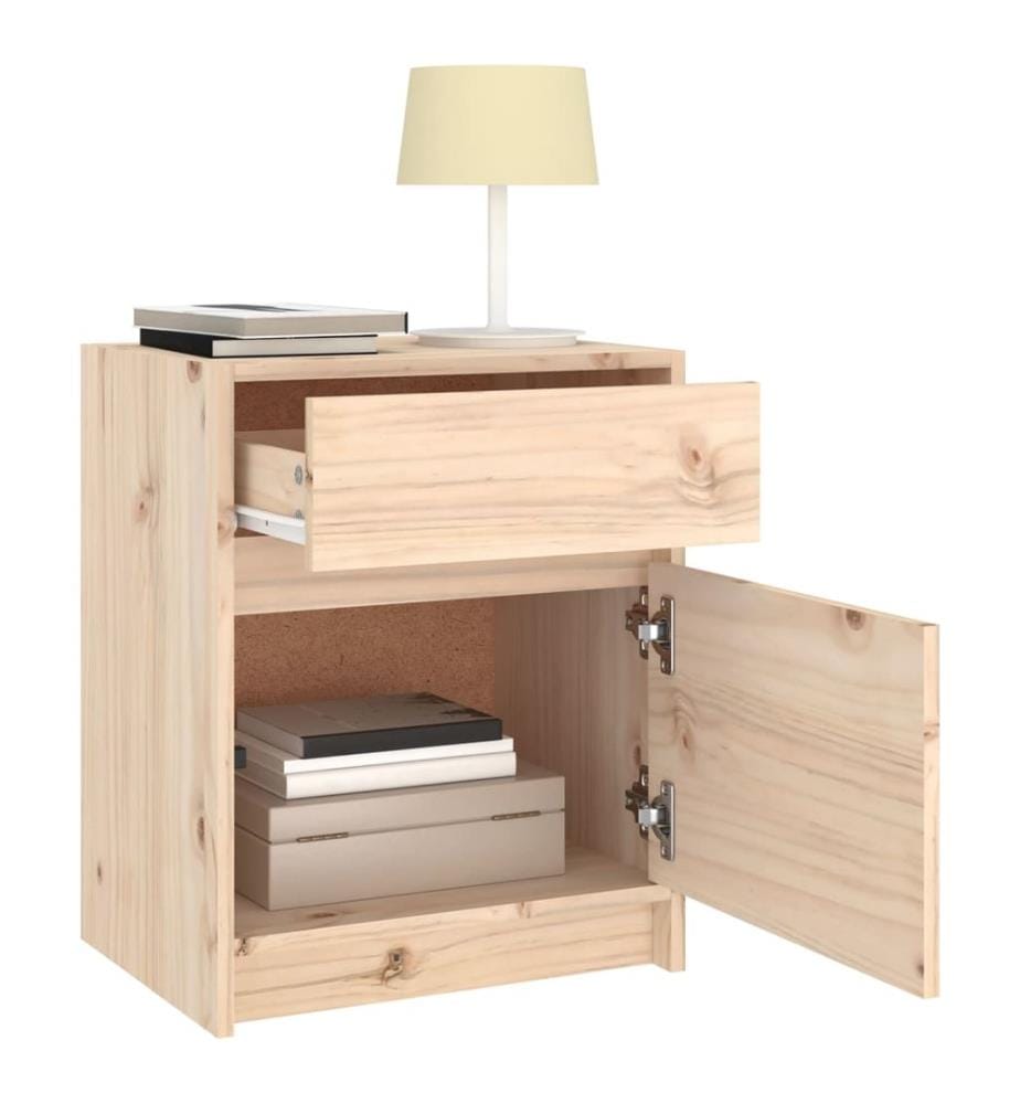Nachtschrank 40x31x50 cm Massivholz Kiefer