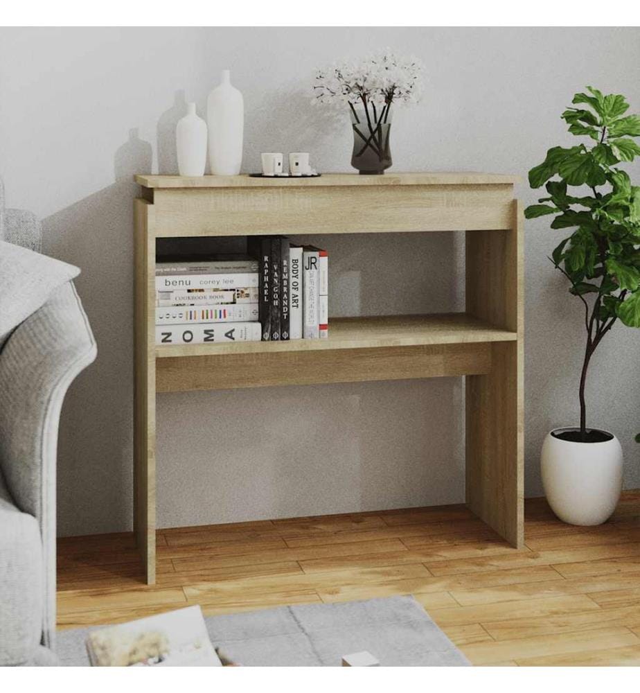 Konsolentisch Sonoma-Eiche 80x30x80 cm Holzwerkstoff