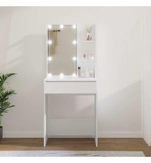 Coiffeuse avec LED blanc 60x40x140 cm