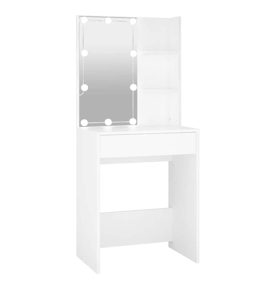 Coiffeuse avec LED blanc 60x40x140 cm