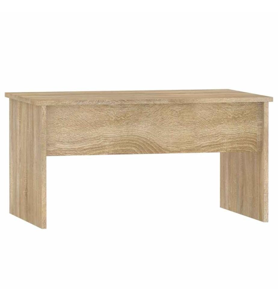 Table basse chêne sonoma 80x50,5x41,5 cm bois d'ingénierie