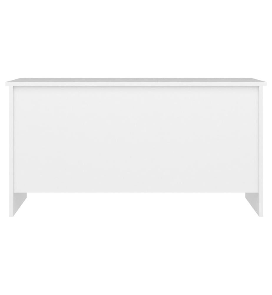 Table basse Blanc 102x55,5x52,5 cm Bois d'ingénierie