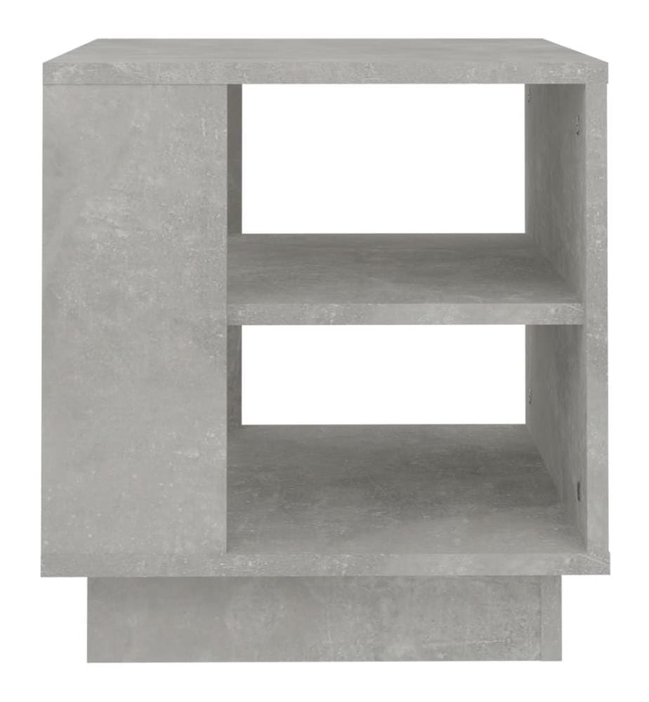 Table basse gris béton 40x40x43 cm bois d'ingénierie
