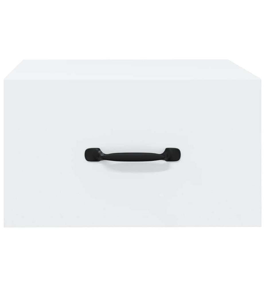 Tables de chevet murales 2 pcs blanc 35x35x20 cm