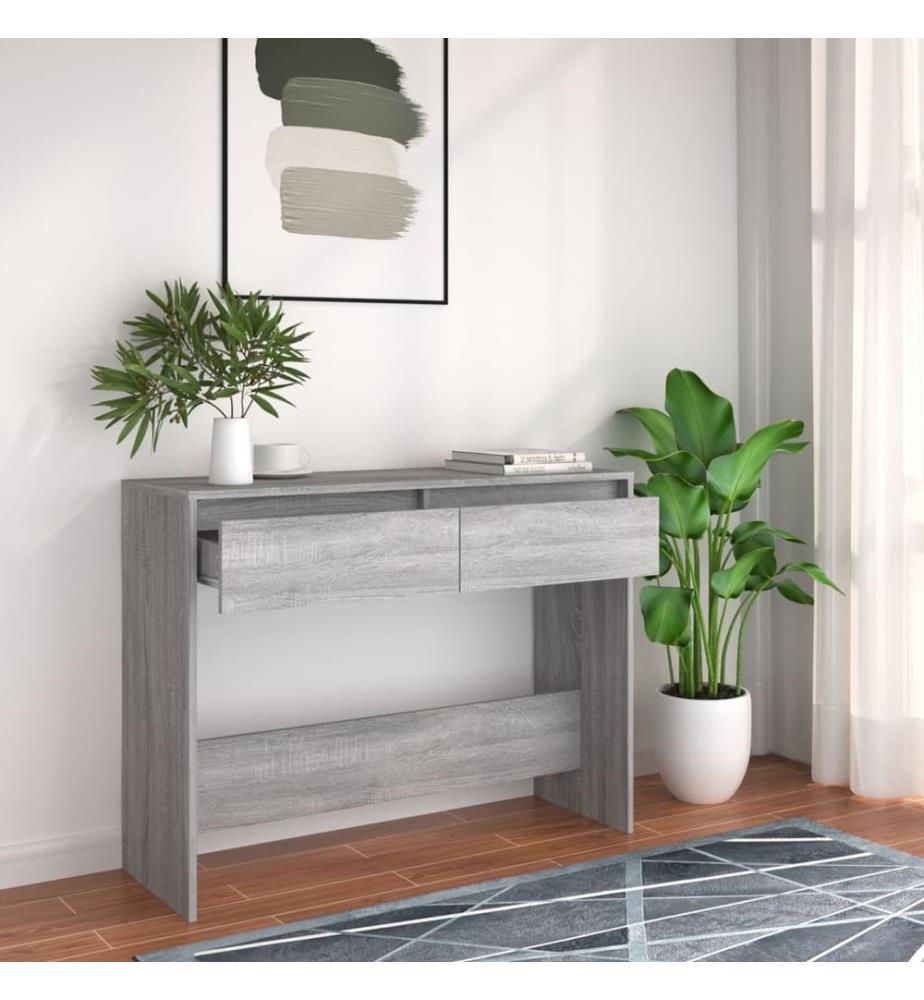 Konsolentisch Grau Sonoma 100x35x76,5 cm Holzwerkstoff