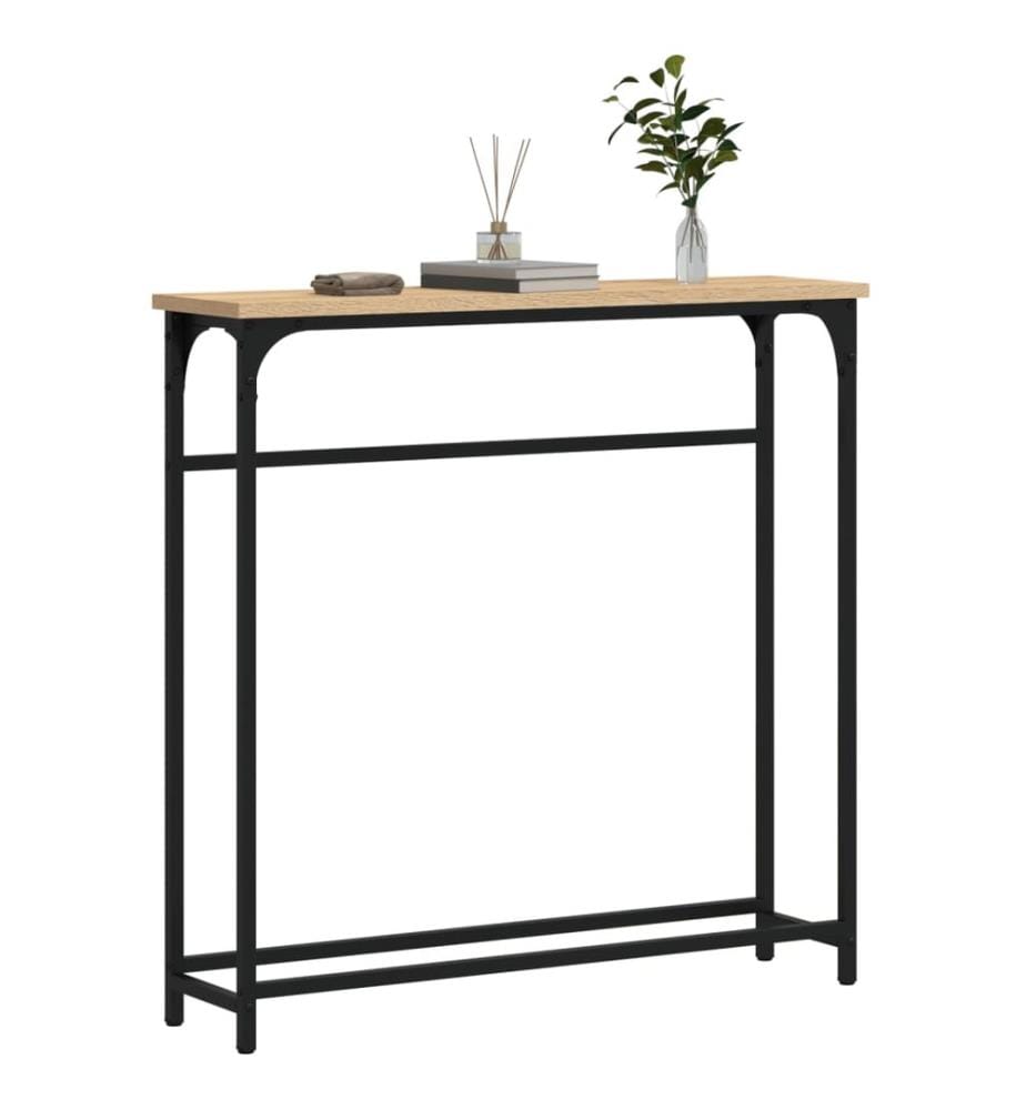 Konsolentisch Sonoma-Eiche 75 x 19,5 x 75 cm Holzwerkstoff