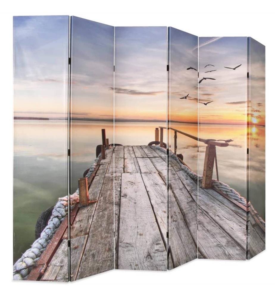Cloison de séparation pliable 228 x 170 cm Lac