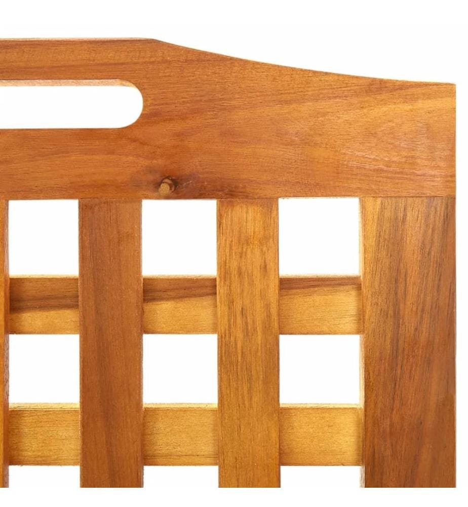 Cloison de séparation 3 panneaux 121x2x170 cm Bois d'acacia