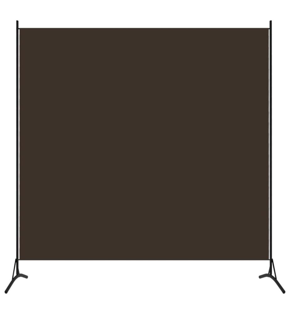 Paravent Braun 175x180 cm Stoff