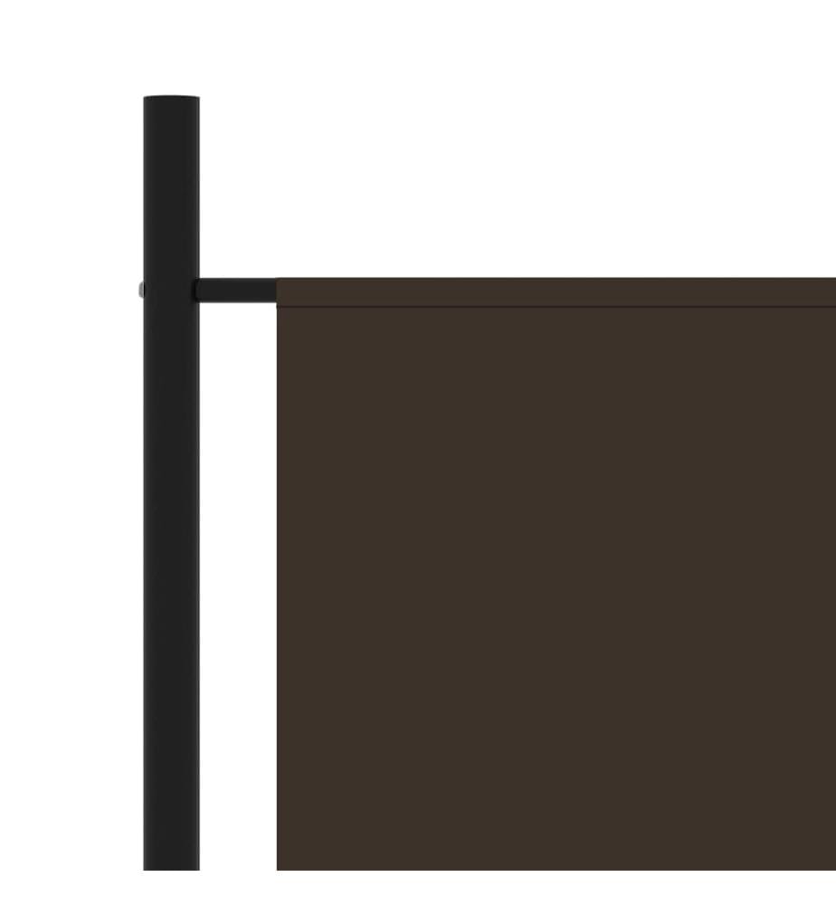 Paravent Braun 175x180 cm Stoff