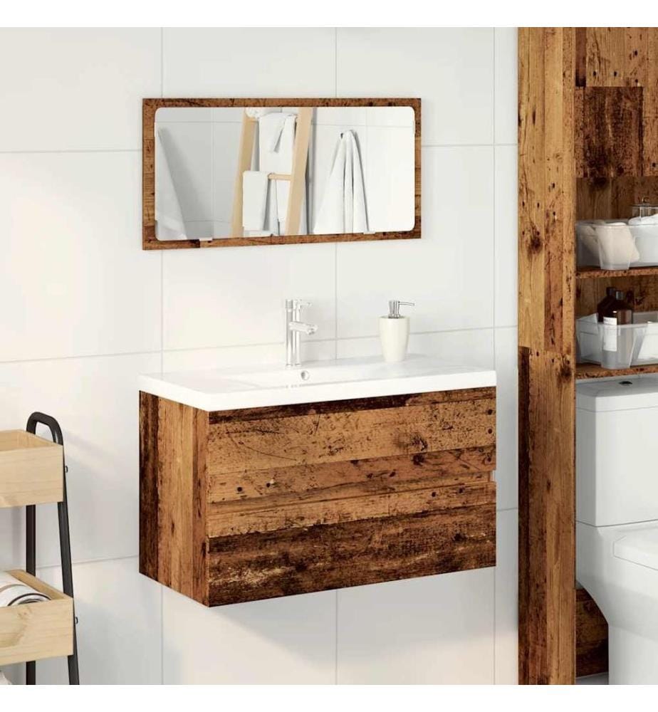 Ensemble de meubles salle de bain bois d'ingénierie