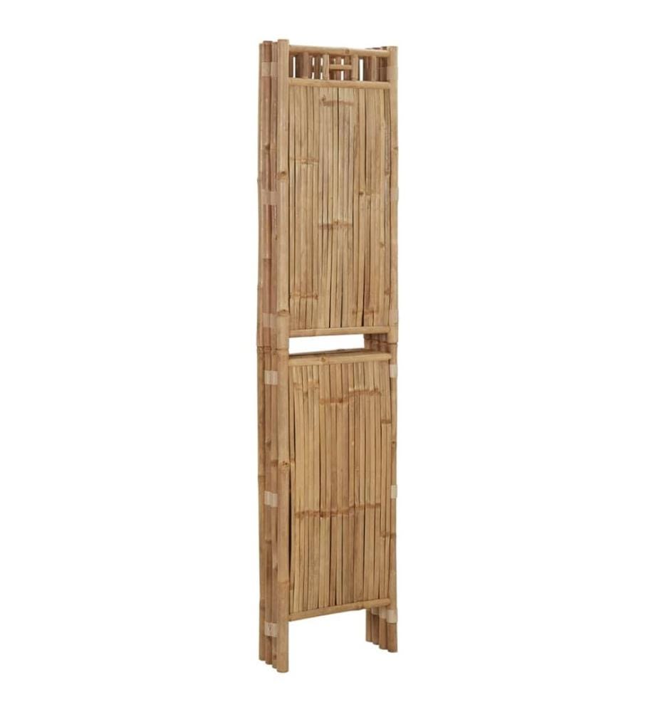 4-tlg. Raumteiler Bambus 160x180 cm