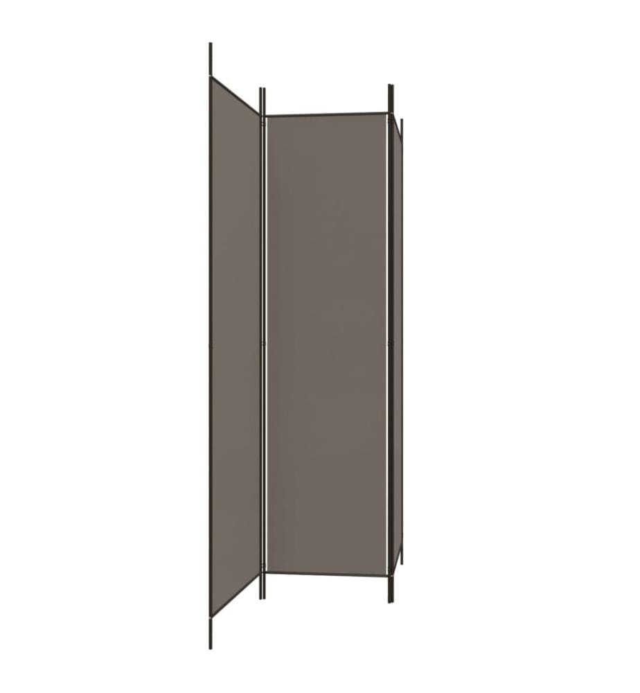3-tlg. Paravent Anthrazit 150x200 cm Stoff