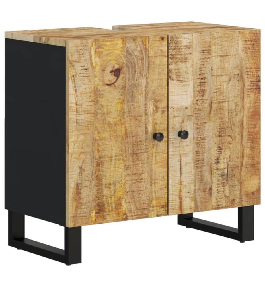 Meuble d'évier 62x33x58 cm bois de manguier et d'ingénierie