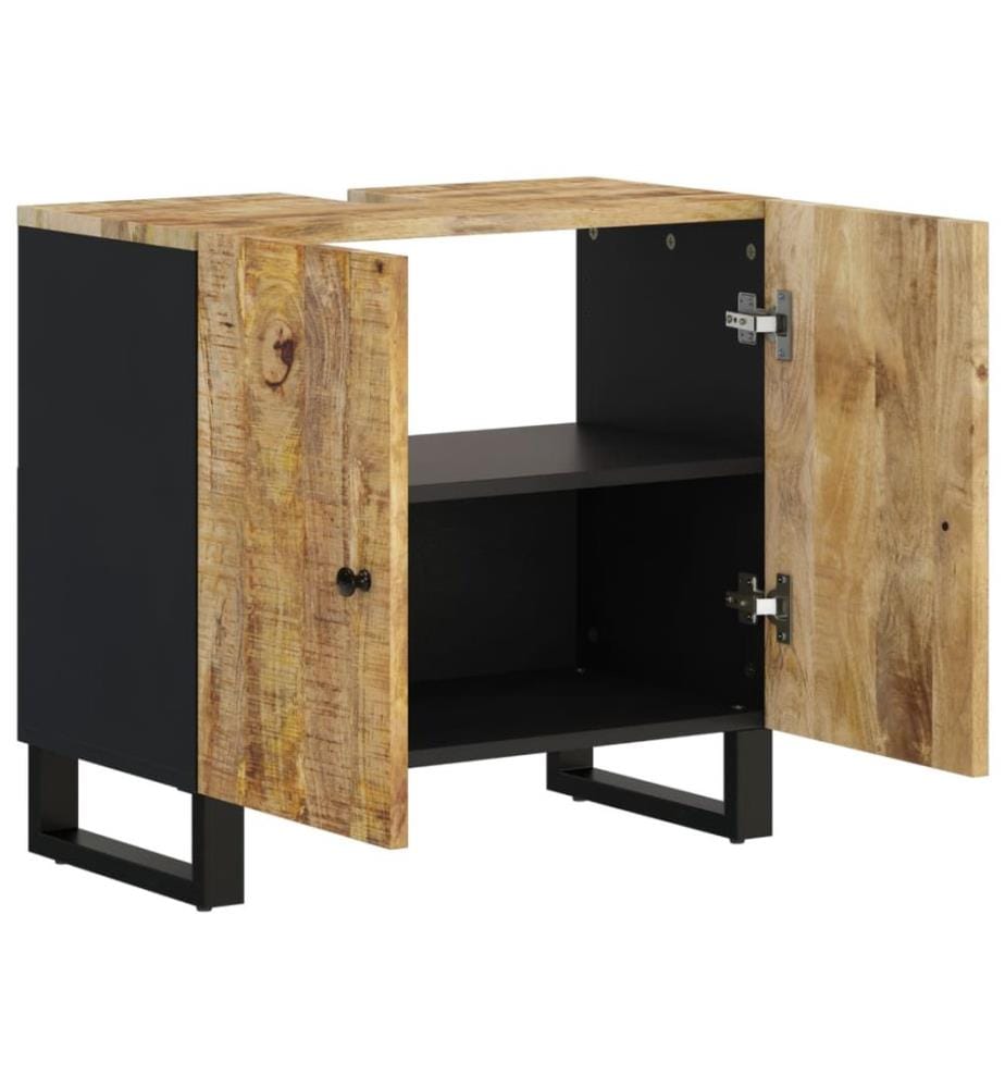 Meuble d'évier 62x33x58 cm bois de manguier et d'ingénierie