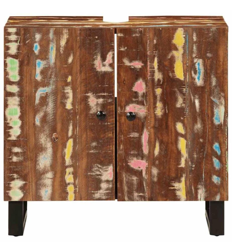 Meuble d'évier 62x33x58 cm bois de récupération et d'ingénierie