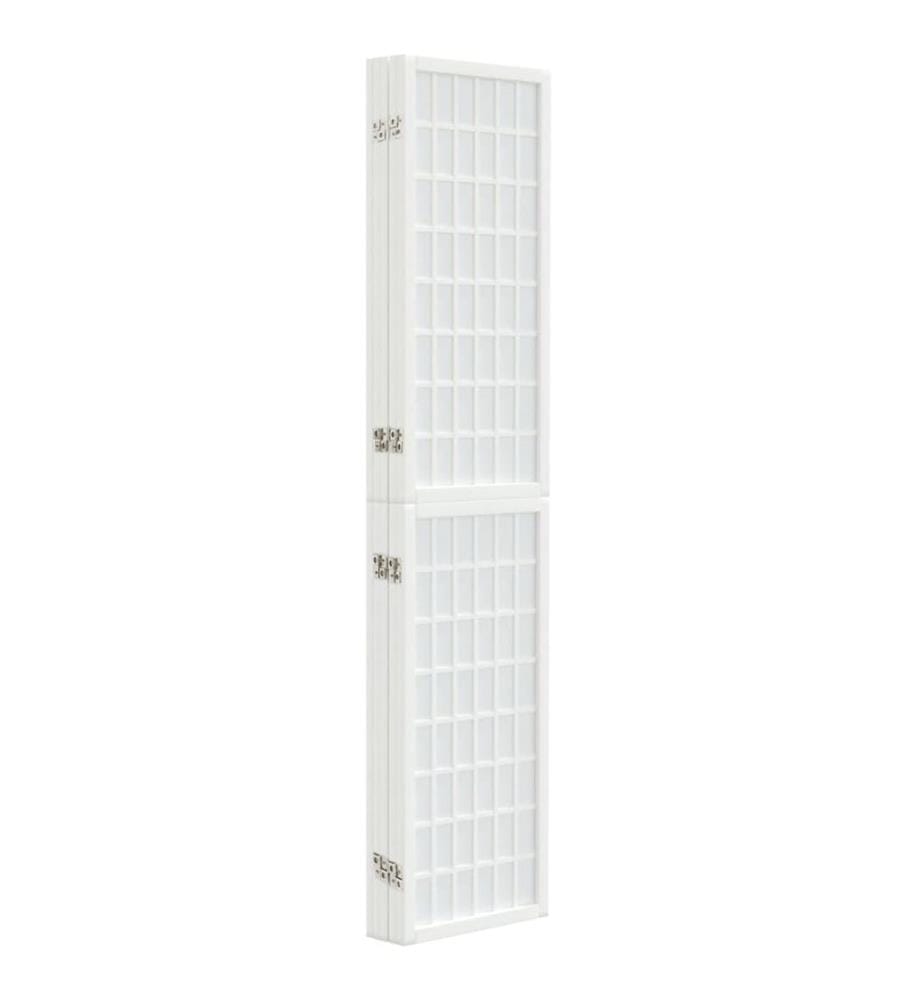 Cloison de séparation pliable 5 panneaux 200x170 cm Blanc