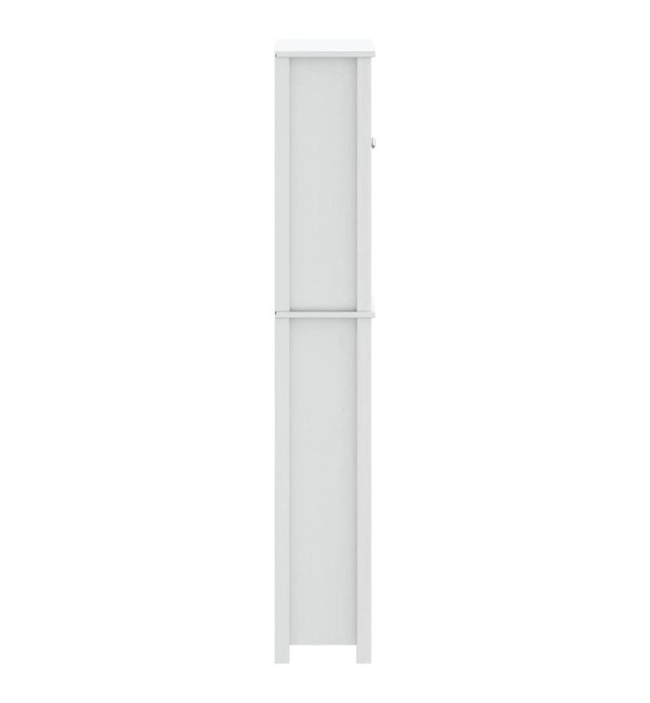 Toilettenschrank BERG Weiss 60x27x164,5 cm Massivholz