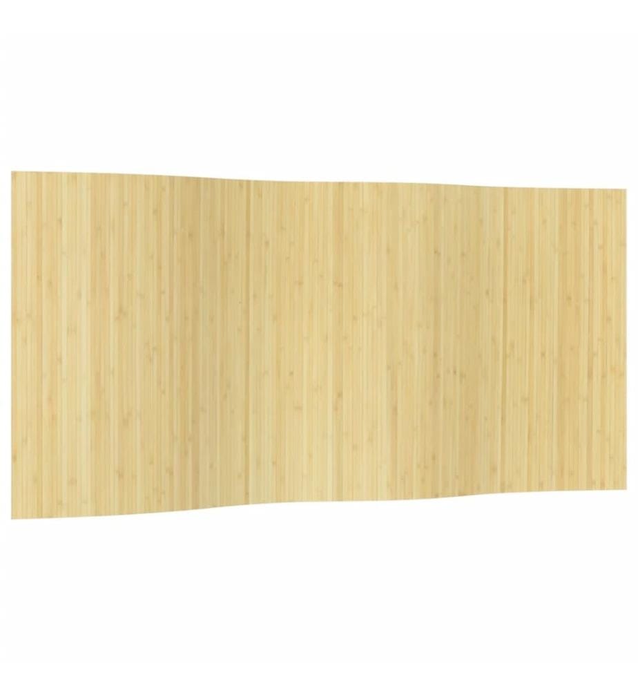 Cloison de séparation naturel clair largeur 400 cm hauteur 165 cm bambou