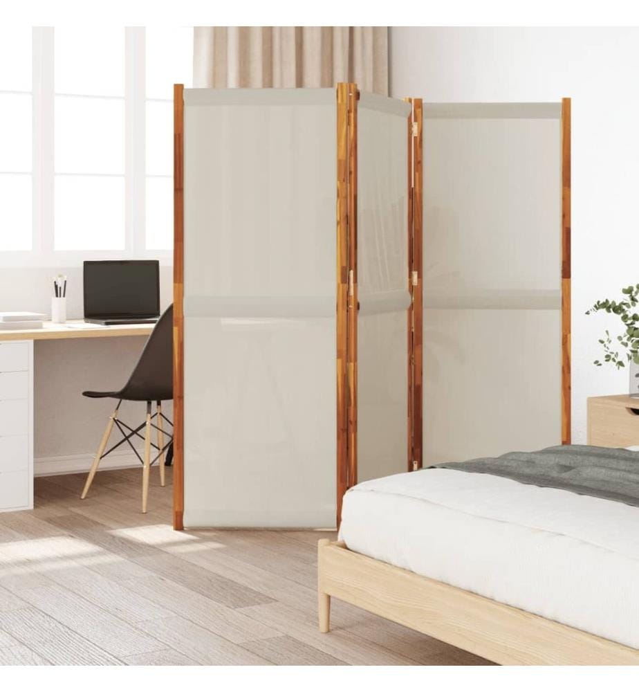 3-tlg. Paravent Hellgrau 210x180 cm