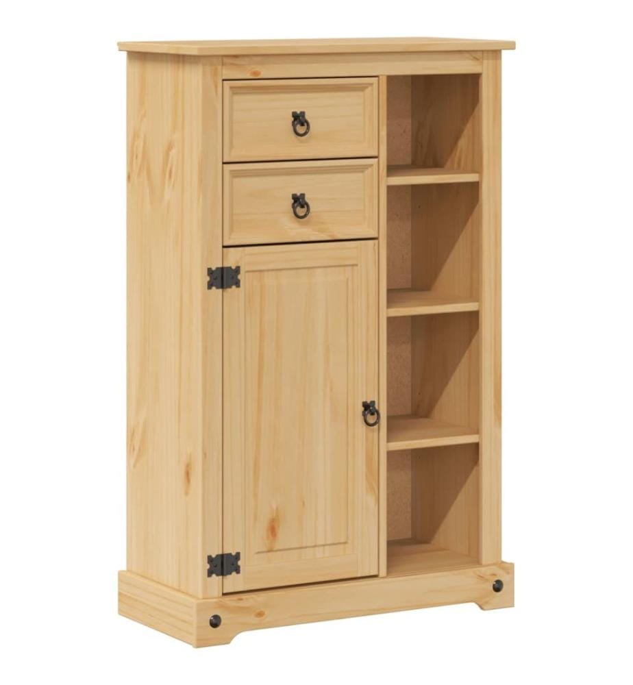 Armoire de salle de bain Corona 70x33x110 cm bois de pin massif