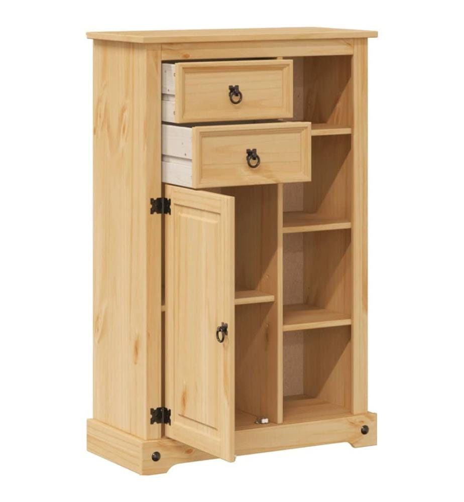 Armoire de salle de bain Corona 70x33x110 cm bois de pin massif