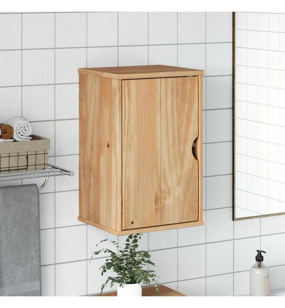 Armoire murale de salle de bain OTTA 35x30x55 cm bois massif