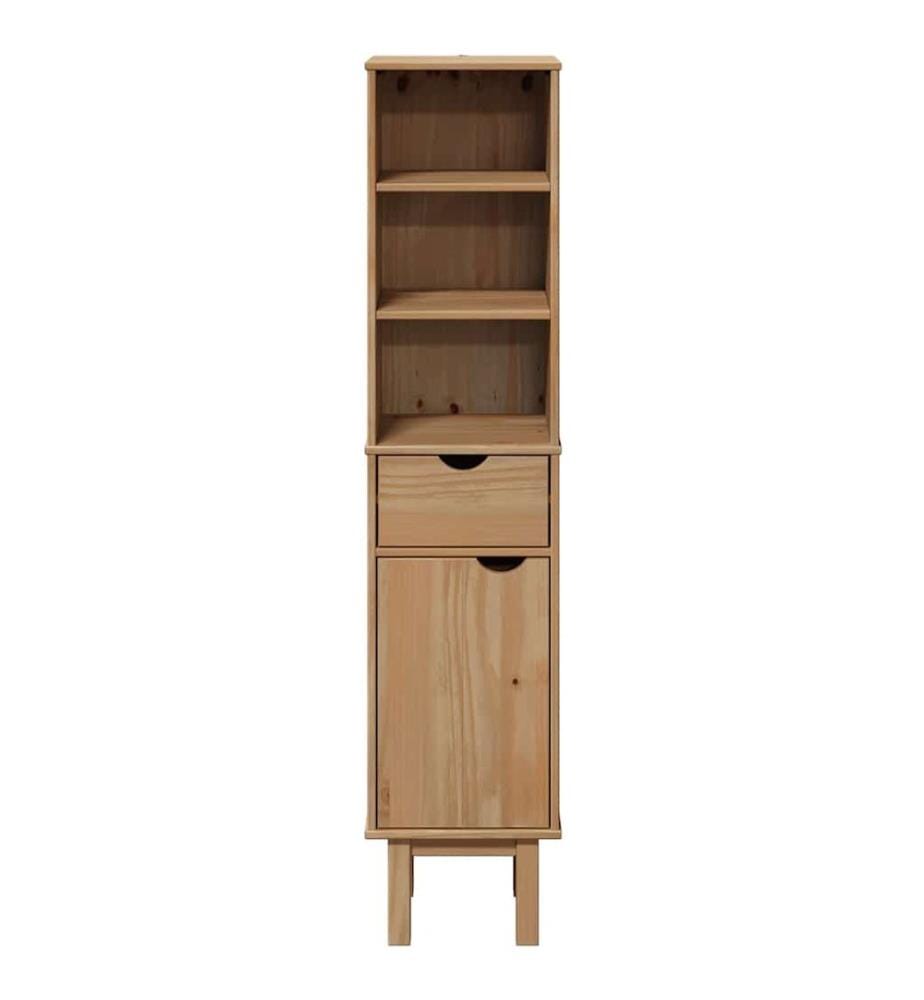 Armoire de salle de bain OTTA 35x30x159 cm bois massif de pin