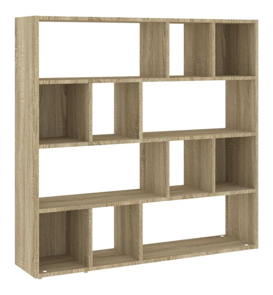 Bücherregal/Raumteiler Sonoma-Eiche 105x24x102 cm