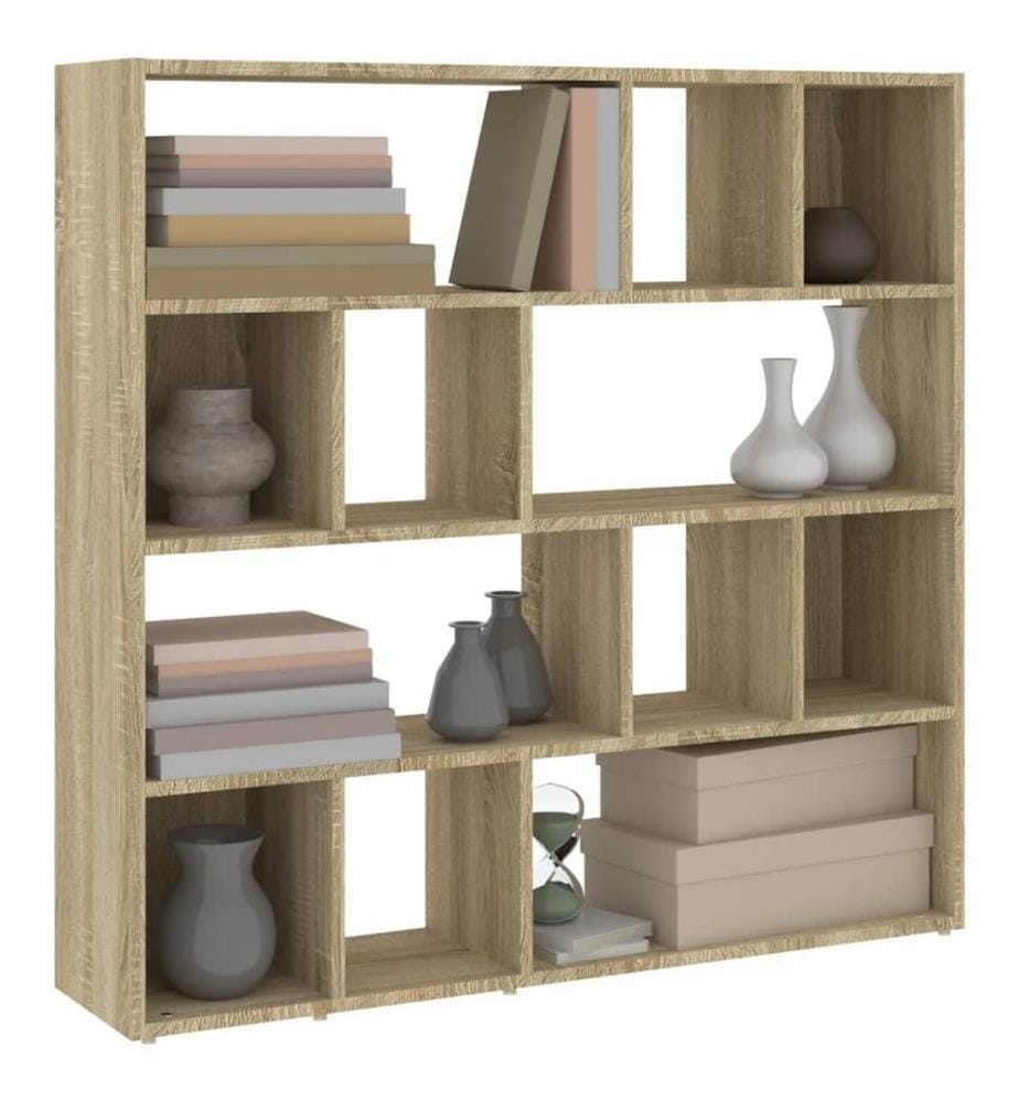 Bücherregal/Raumteiler Sonoma-Eiche 105x24x102 cm