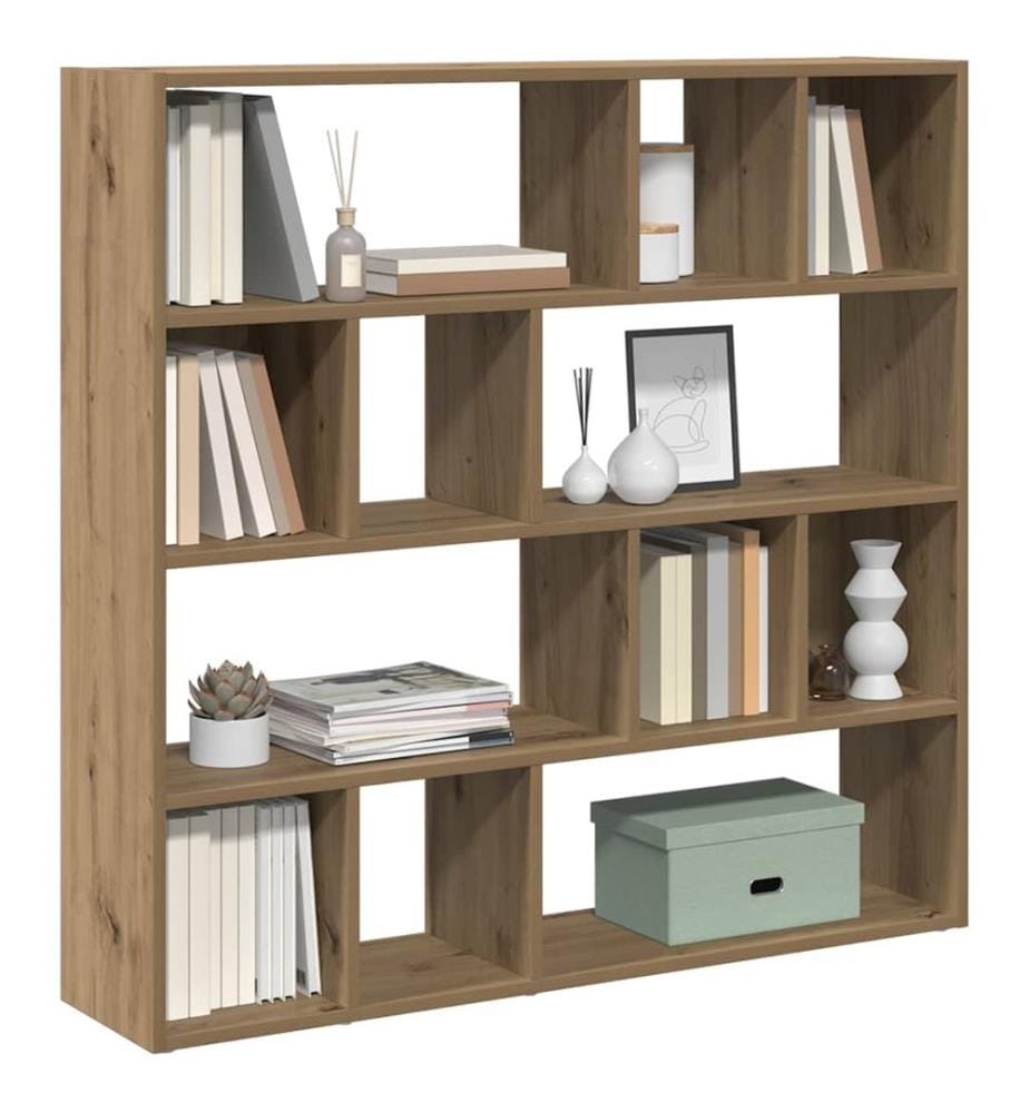 Bibliothèque/Séparateur de pièce chêne artisanal 105x24x102 cm