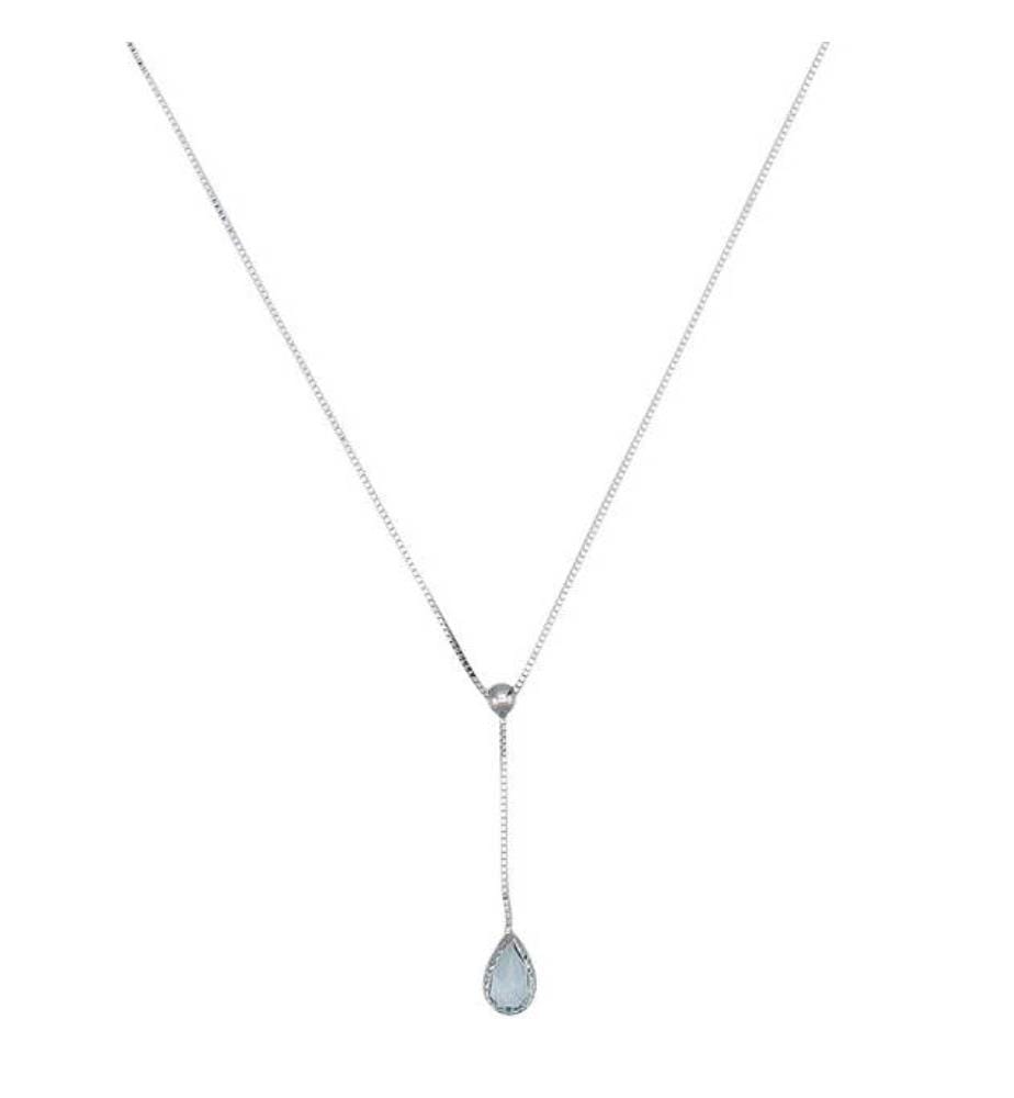 Necklace Goutte d'Azur - White gold