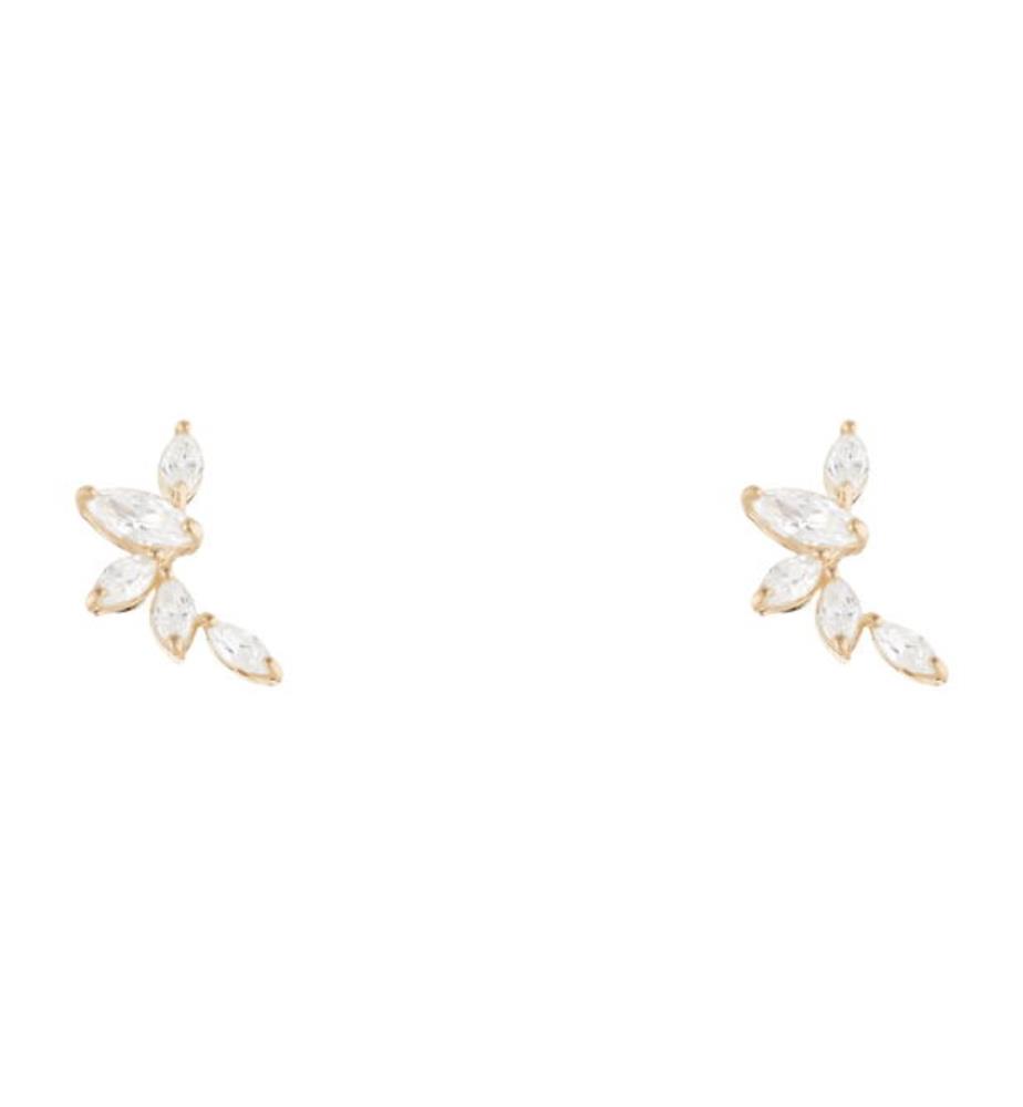 Ohrringe aus Gold Five Petals - Gold