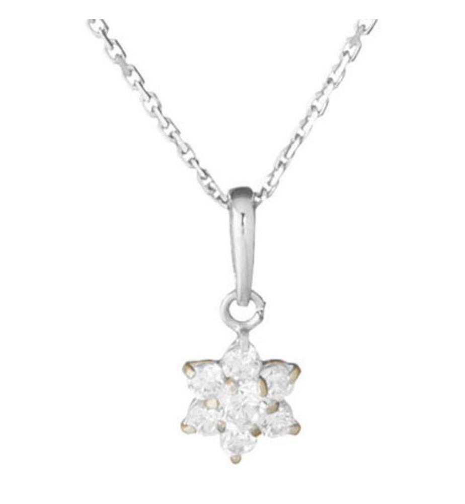Anhänger "Le Messager Blanc" Weissgold 375/1000 und Zirkonium