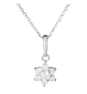 Anhänger "Le Messager Blanc" Weissgold 375/1000 und Zirkonium