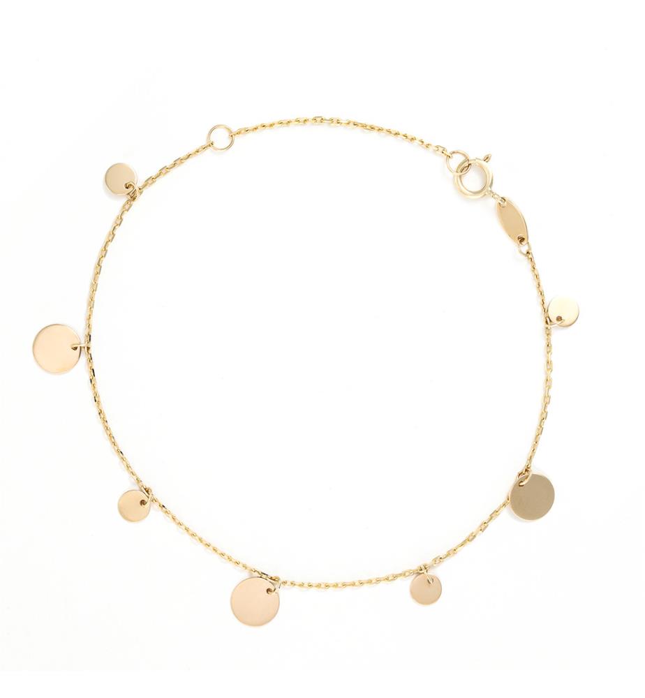 Medaillon-Armband - Gelbgold 375/1000