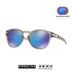 Polarized Latch Sunglasses - Light Grey and Sapphire