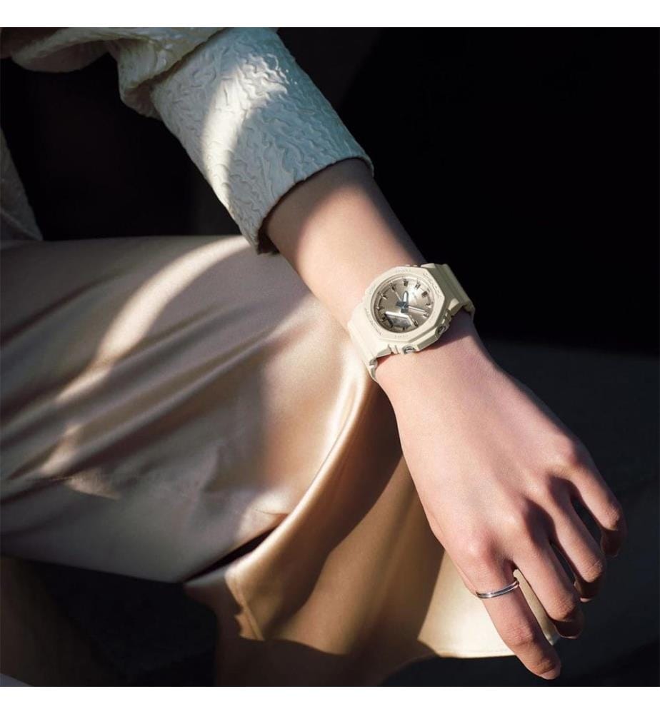 Analoge Uhr - Creme