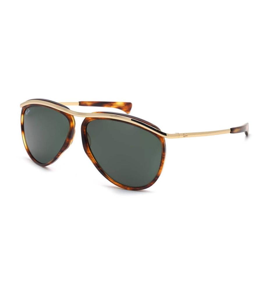 Aviator Sonnenbrille - Schildpatt und Braun