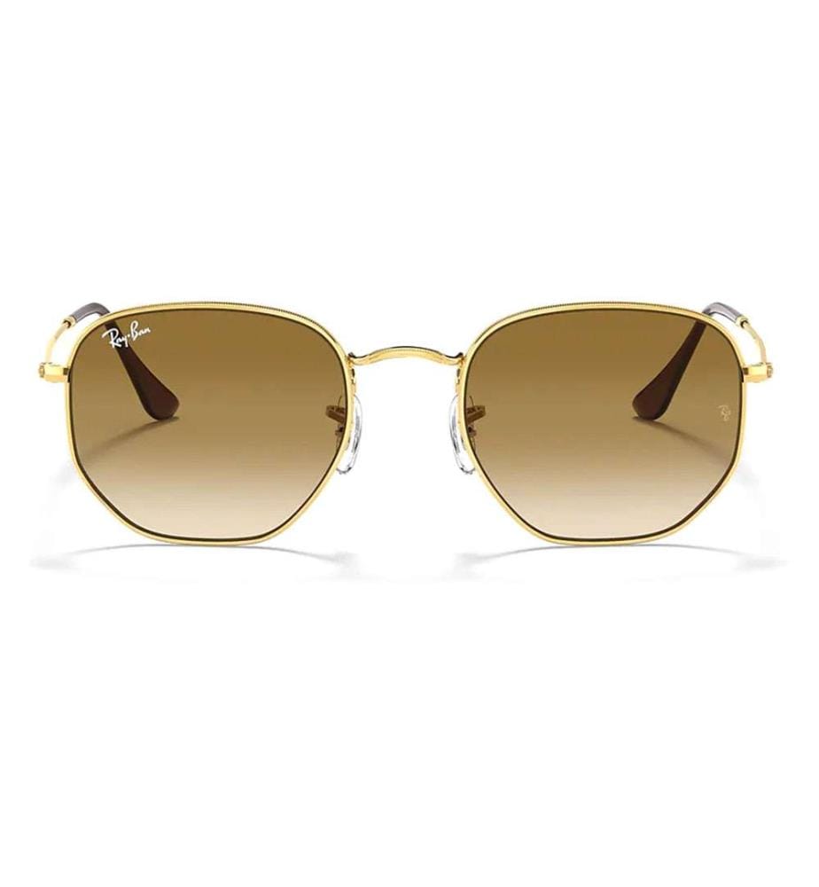 Sechseckige Sonnenbrille - Gold und Schwarz