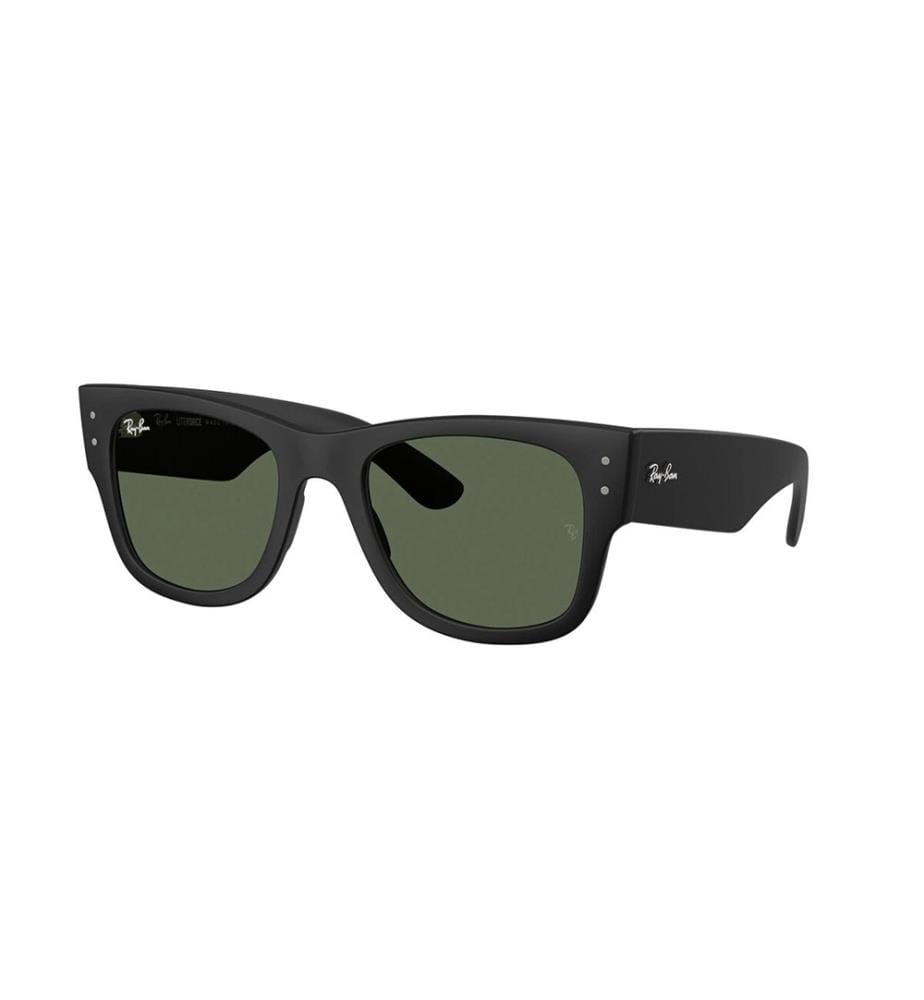 Mega Wayfarer Liteforce Sunglasses - Sand Black and Dark Green