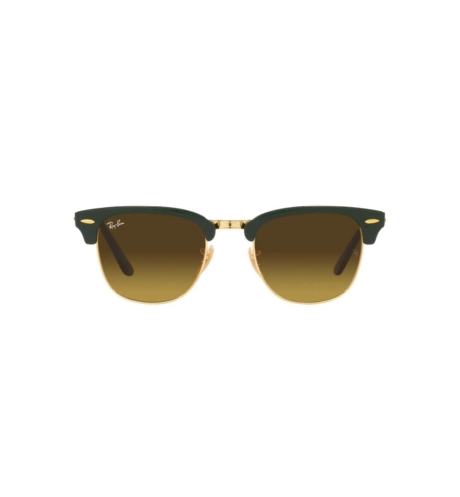 Lunettes de Soleil Clubmaster Pliables - Vert, Doré et Marron