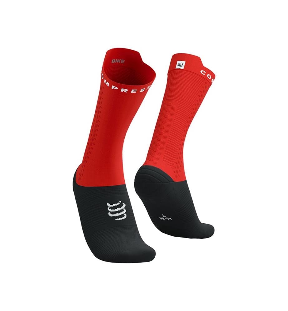 Pro Racing V4.0 Fahrrad Socken - Rot und Schwarz