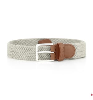 Cintura elastica intrecciata - Sabbia