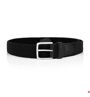 Cintura elastica intrecciata - Nero